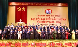 Đại hội Đảng bộ tỉnh Cao Bằng lần thứ XX nhiệm kỳ 2025-2030: 55 đồng chí trúng cử Ban Chấp hành Đảng bộ tỉnh